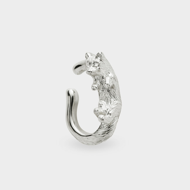 【旭山動物園応援企画】キタキツネ イヤーカフ