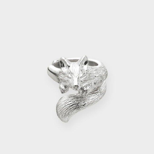 【旭山動物園応援企画】キタキツネ イヤーカフ