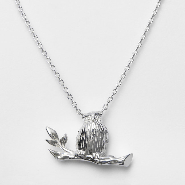 【旭山動物園応援企画】シマフクロウ ネックレス