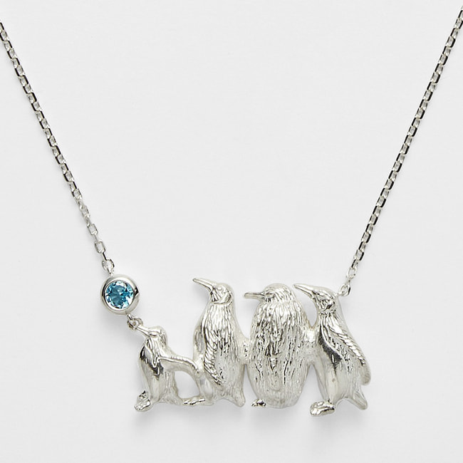 【旭山動物園応援企画】ペンギンの散歩 ネックレス