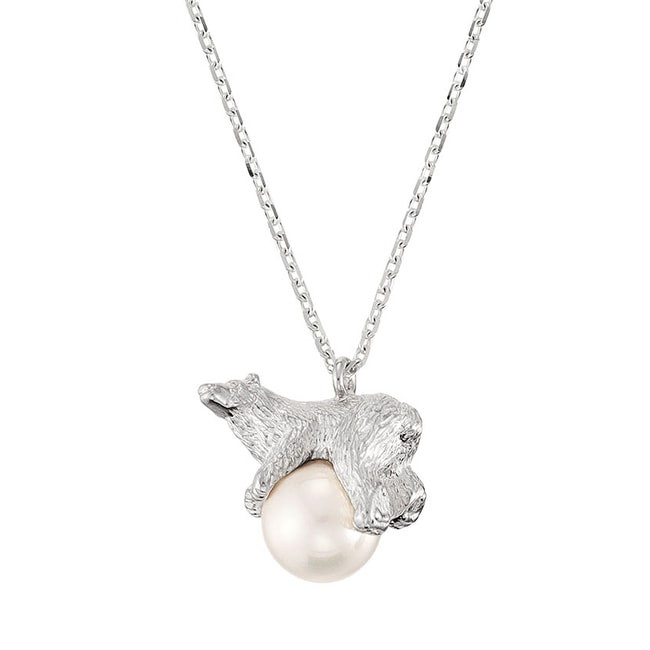 【旭山動物園応援企画】ホッキョクグマ ネックレス