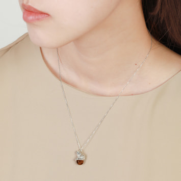 【旭山動物園応援企画】マヌル猫 ネックレス