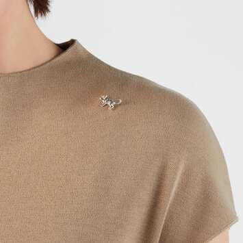 【旭山動物園応援企画】アムールトラ子供 ブローチ